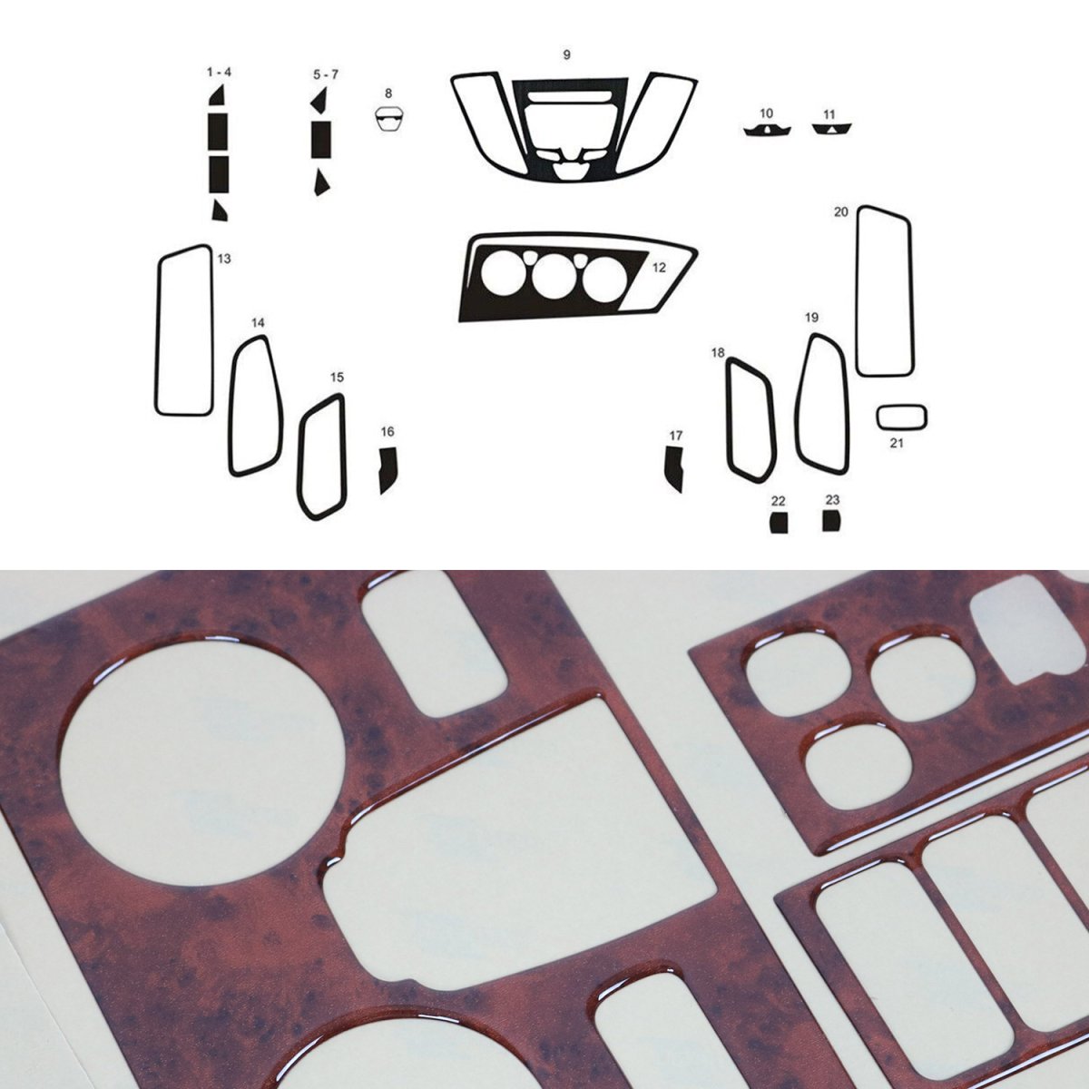 Ford Transit Dash Board Kit - Omac - Wurzel (23 Pcs.) - 2015-2025 Ford Transit Dash Board Kit - Omac - Wurzel (23 Pcs.) - 2015-2025